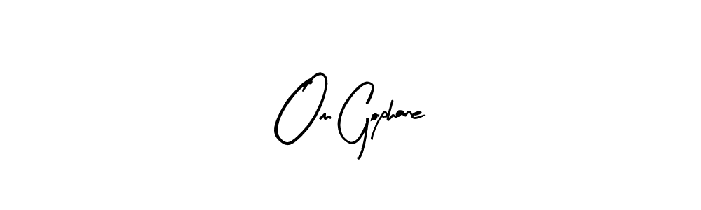 Design your own signature with our free online signature maker. With this signature software, you can create a handwritten (Arty Signature) signature for name Om Gophane. Om Gophane signature style 8 images and pictures png