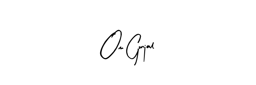 Here are the top 10 professional signature styles for the name Om Gunjal. These are the best autograph styles you can use for your name. Om Gunjal signature style 8 images and pictures png