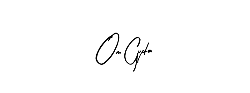 Create a beautiful signature design for name Om Gupta. With this signature (Arty Signature) fonts, you can make a handwritten signature for free. Om Gupta signature style 8 images and pictures png