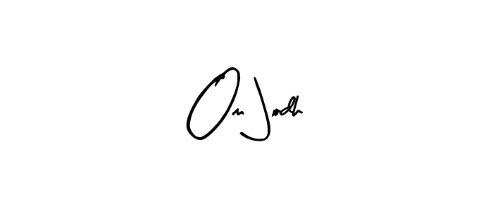 Similarly Arty Signature is the best handwritten signature design. Signature creator online .You can use it as an online autograph creator for name Om Jodh. Om Jodh signature style 8 images and pictures png