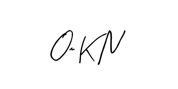 You should practise on your own different ways (Arty Signature) to write your name (Om K N) in signature. don't let someone else do it for you. Om K N signature style 8 images and pictures png
