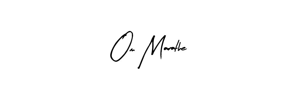 Design your own signature with our free online signature maker. With this signature software, you can create a handwritten (Arty Signature) signature for name Om Marathe. Om Marathe signature style 8 images and pictures png