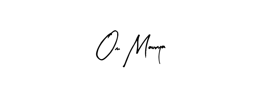 Make a beautiful signature design for name Om Maurya. Use this online signature maker to create a handwritten signature for free. Om Maurya signature style 8 images and pictures png