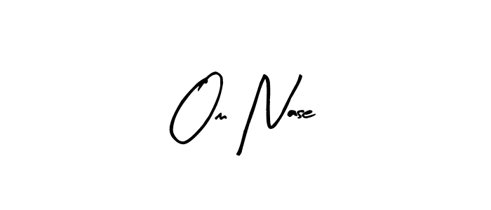 Make a beautiful signature design for name Om Nase. Use this online signature maker to create a handwritten signature for free. Om Nase signature style 8 images and pictures png
