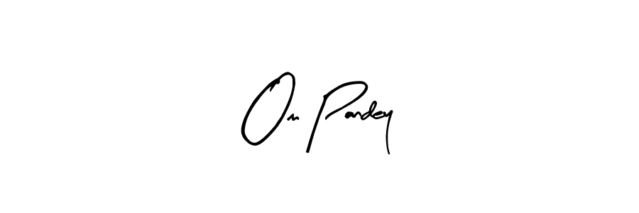 The best way (Arty Signature) to make a short signature is to pick only two or three words in your name. The name Om Pandey include a total of six letters. For converting this name. Om Pandey signature style 8 images and pictures png