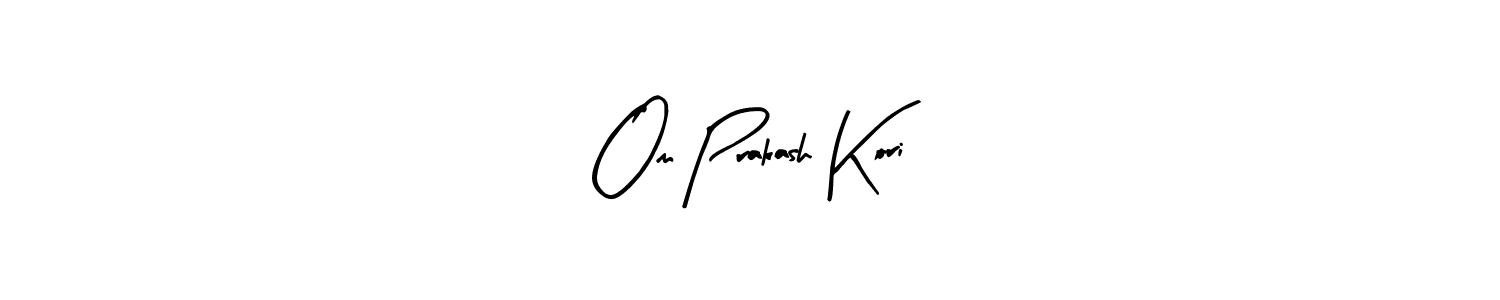 How to make Om Prakash Kori signature? Arty Signature is a professional autograph style. Create handwritten signature for Om Prakash Kori name. Om Prakash Kori signature style 8 images and pictures png