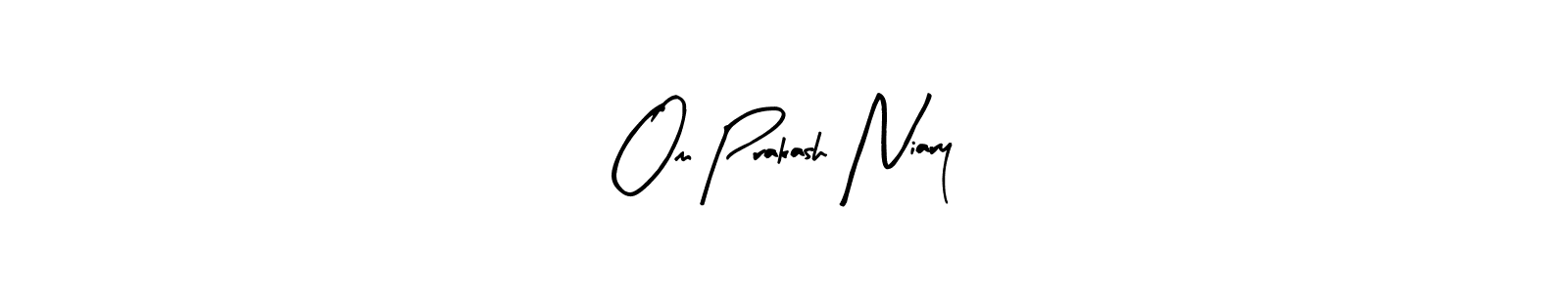 Design your own signature with our free online signature maker. With this signature software, you can create a handwritten (Arty Signature) signature for name Om Prakash Niary. Om Prakash Niary signature style 8 images and pictures png