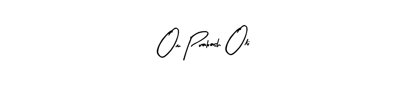 Create a beautiful signature design for name Om Prakash Oli. With this signature (Arty Signature) fonts, you can make a handwritten signature for free. Om Prakash Oli signature style 8 images and pictures png
