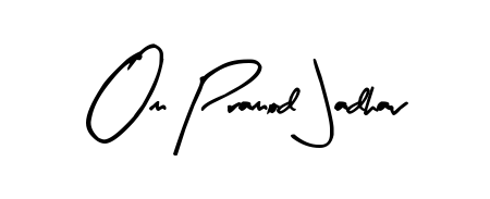Try this chic Om Pramod Jadhav handwritten sign style. Using Arty Signature font elements, it gives your name a sleek, memorable identity. Om Pramod Jadhav signature style 8 images and pictures png