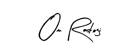 Give your name Om Rastogi an exquisite flair with the Arty Signature script font. Ideal for contracts, resumes, and formal letterheads. Om Rastogi signature style 8 images and pictures png