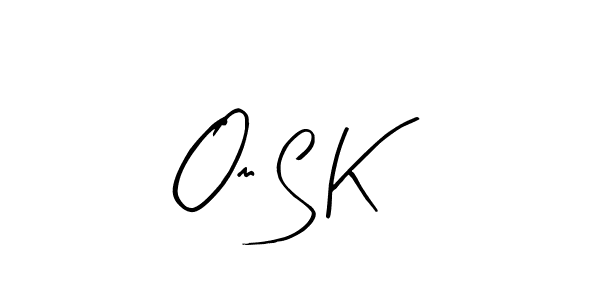 if you are searching for the best signature style for your name Om S K. so please give up your signature search. here we have designed multiple signature styles  using Arty Signature. Om S K signature style 8 images and pictures png