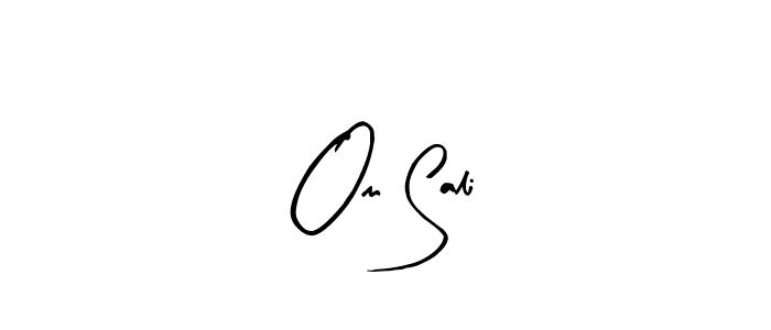 How to Draw Om Sali signature style? Arty Signature is a latest design signature styles for name Om Sali. Om Sali signature style 8 images and pictures png