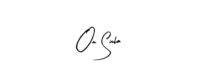 Similarly Arty Signature is the best handwritten signature design. Signature creator online .You can use it as an online autograph creator for name Om Simha. Om Simha signature style 8 images and pictures png