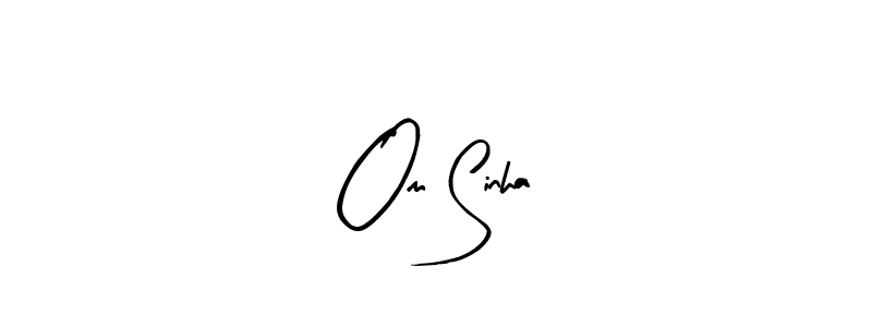 Also we have Om Sinha name is the best signature style. Create professional handwritten signature collection using Arty Signature autograph style. Om Sinha signature style 8 images and pictures png