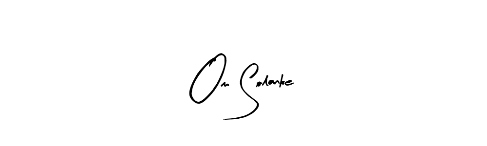 Arty Signature is a professional signature style that is perfect for those who want to add a touch of class to their signature. It is also a great choice for those who want to make their signature more unique. Get Om Solanke name to fancy signature for free. Om Solanke signature style 8 images and pictures png