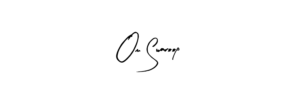 Design your own signature with our free online signature maker. With this signature software, you can create a handwritten (Arty Signature) signature for name Om Swaroop. Om Swaroop signature style 8 images and pictures png