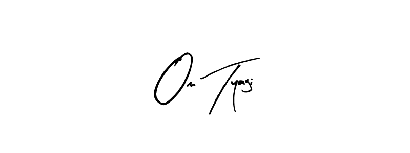 Use a signature maker to create a handwritten signature online. With this signature software, you can design (Arty Signature) your own signature for name Om Tyagi. Om Tyagi signature style 8 images and pictures png