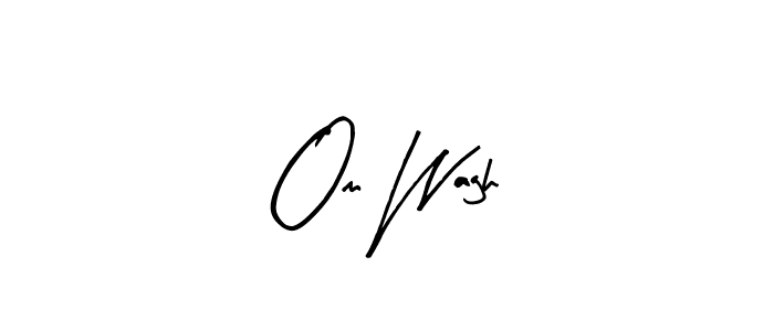 Use a signature maker to create a handwritten signature online. With this signature software, you can design (Arty Signature) your own signature for name Om Wagh. Om Wagh signature style 8 images and pictures png