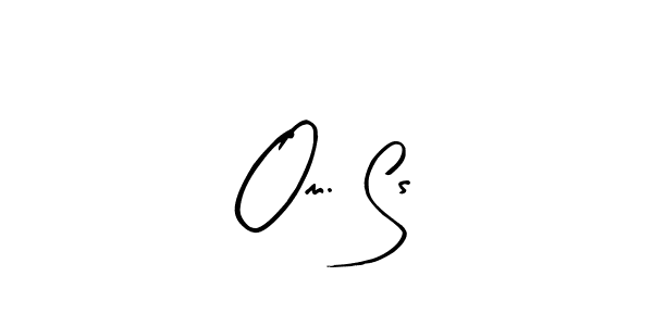 Make a beautiful signature design for name Om. Ss. With this signature (Arty Signature) style, you can create a handwritten signature for free. Om. Ss signature style 8 images and pictures png