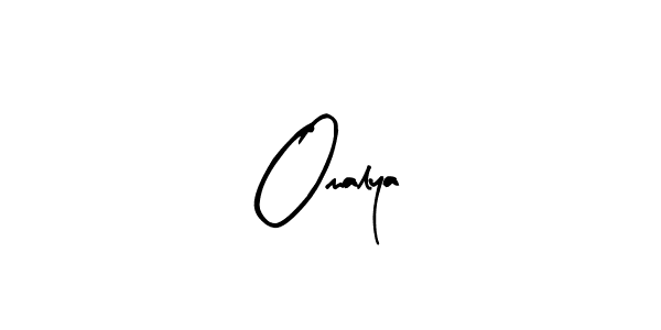 How to make Omalya name signature. Use Arty Signature style for creating short signs online. This is the latest handwritten sign. Omalya signature style 8 images and pictures png