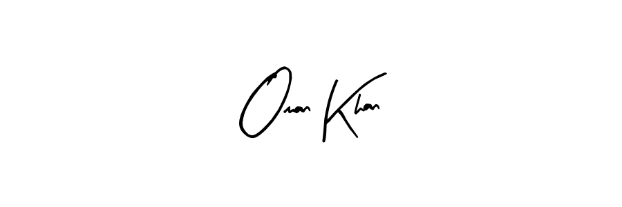 Also we have Oman Khan name is the best signature style. Create professional handwritten signature collection using Arty Signature autograph style. Oman Khan signature style 8 images and pictures png