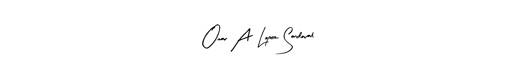Design your own signature with our free online signature maker. With this signature software, you can create a handwritten (Arty Signature) signature for name Omar A  Lopez Sandoval. Omar A  Lopez Sandoval signature style 8 images and pictures png