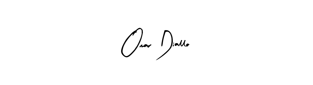 Create a beautiful signature design for name Omar Diallo. With this signature (Arty Signature) fonts, you can make a handwritten signature for free. Omar Diallo signature style 8 images and pictures png