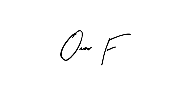 Also You can easily find your signature by using the search form. We will create Omar F name handwritten signature images for you free of cost using Arty Signature sign style. Omar F signature style 8 images and pictures png