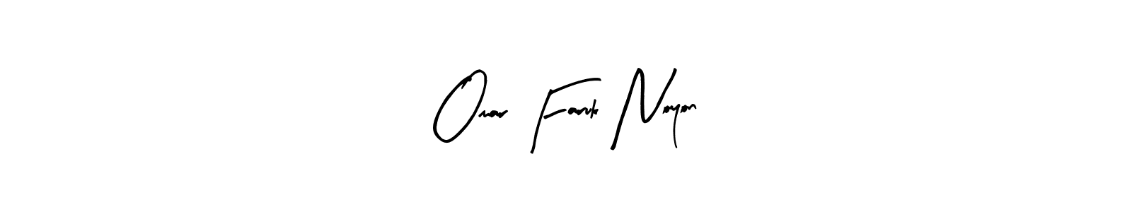 Design your own signature with our free online signature maker. With this signature software, you can create a handwritten (Arty Signature) signature for name Omar Faruk Noyon. Omar Faruk Noyon signature style 8 images and pictures png