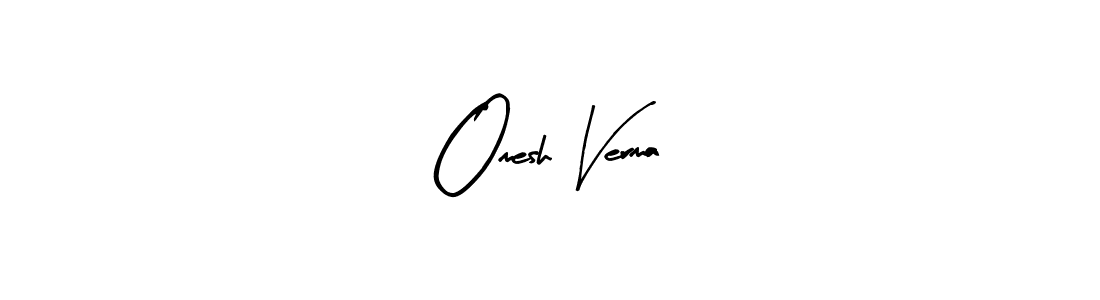 How to make Omesh Verma name signature. Use Arty Signature style for creating short signs online. This is the latest handwritten sign. Omesh Verma signature style 8 images and pictures png