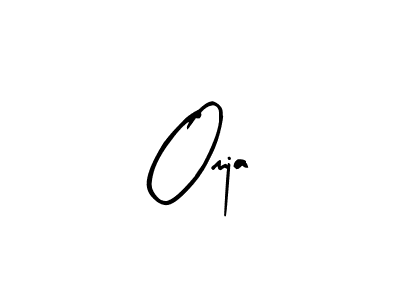 Make a beautiful signature design for name Omja. With this signature (Arty Signature) style, you can create a handwritten signature for free. Omja signature style 8 images and pictures png