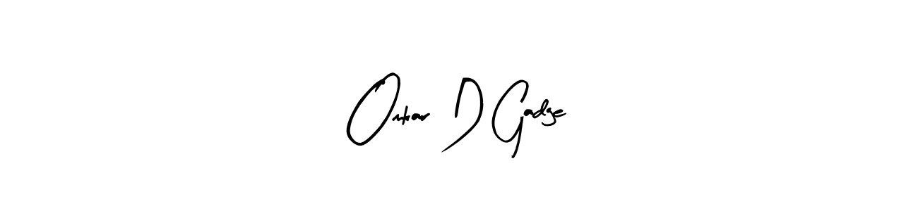 Make a beautiful signature design for name Omkar D Gadge. Use this online signature maker to create a handwritten signature for free. Omkar D Gadge signature style 8 images and pictures png