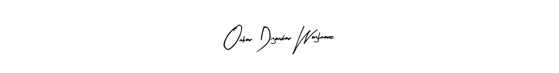 This is the best signature style for the Omkar Digambar Waghmare name. Also you like these signature font (Arty Signature). Mix name signature. Omkar Digambar Waghmare signature style 8 images and pictures png