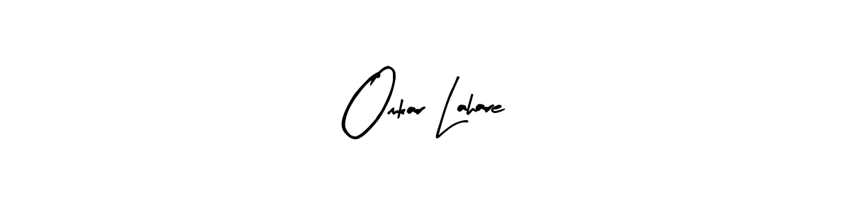 Similarly Arty Signature is the best handwritten signature design. Signature creator online .You can use it as an online autograph creator for name Omkar Lahare. Omkar Lahare signature style 8 images and pictures png