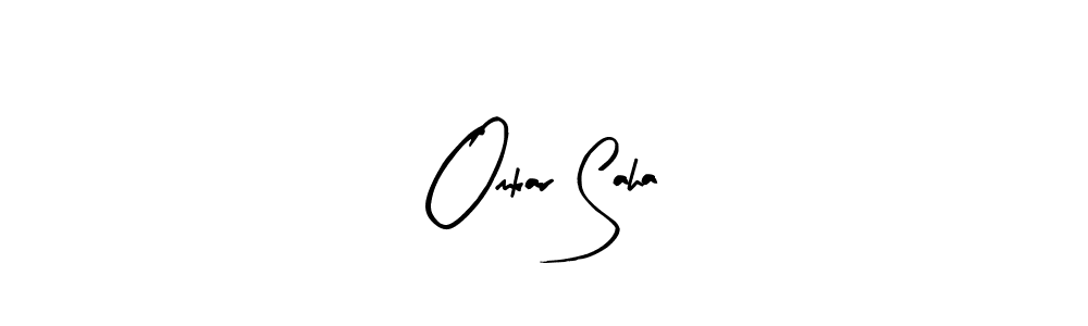 Similarly Arty Signature is the best handwritten signature design. Signature creator online .You can use it as an online autograph creator for name Omkar Saha. Omkar Saha signature style 8 images and pictures png