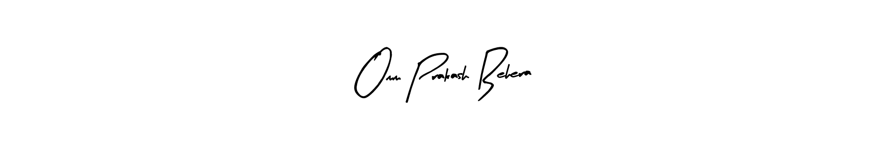 Design your own signature with our free online signature maker. With this signature software, you can create a handwritten (Arty Signature) signature for name Omm Prakash Behera. Omm Prakash Behera signature style 8 images and pictures png