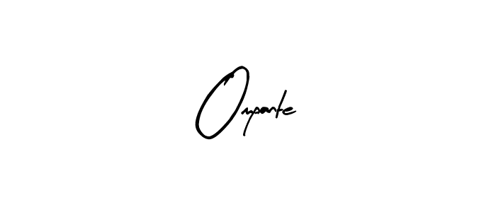 Design your own signature with our free online signature maker. With this signature software, you can create a handwritten (Arty Signature) signature for name Ompante. Ompante signature style 8 images and pictures png