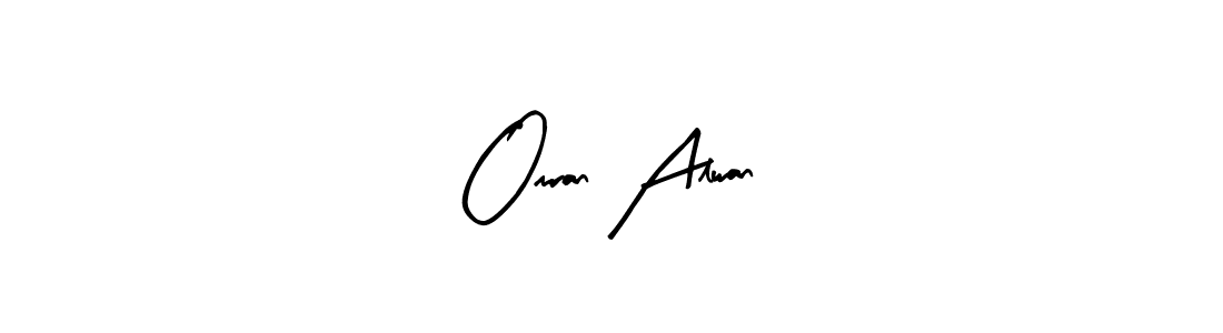 The best way (Arty Signature) to make a short signature is to pick only two or three words in your name. The name Omran Alwan include a total of six letters. For converting this name. Omran Alwan signature style 8 images and pictures png