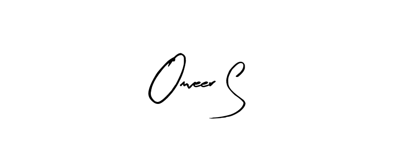 How to Draw Omveer S signature style? Arty Signature is a latest design signature styles for name Omveer S. Omveer S signature style 8 images and pictures png