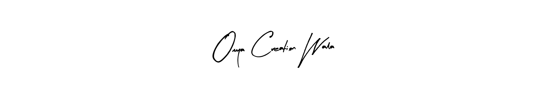 Design your own signature with our free online signature maker. With this signature software, you can create a handwritten (Arty Signature) signature for name Omya Creation Wala. Omya Creation Wala signature style 8 images and pictures png