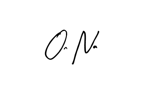 Arty Signature is a professional signature style that is perfect for those who want to add a touch of class to their signature. It is also a great choice for those who want to make their signature more unique. Get On Na name to fancy signature for free. On Na signature style 8 images and pictures png