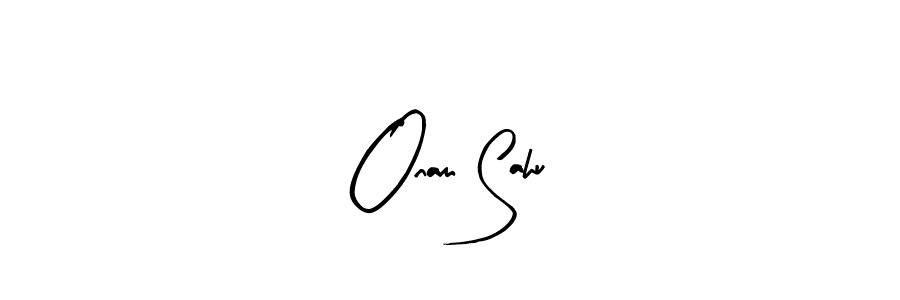 Arty Signature is a professional signature style that is perfect for those who want to add a touch of class to their signature. It is also a great choice for those who want to make their signature more unique. Get Onam Sahu name to fancy signature for free. Onam Sahu signature style 8 images and pictures png