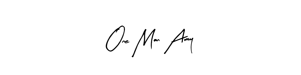 Make a beautiful signature design for name One Man Army. Use this online signature maker to create a handwritten signature for free. One Man Army signature style 8 images and pictures png