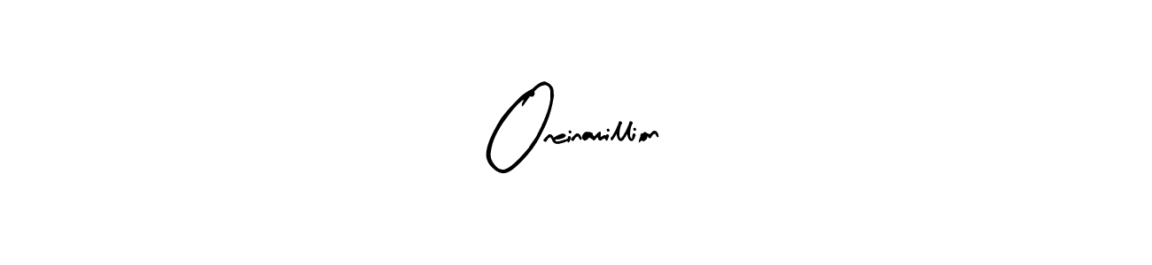 Make a beautiful signature design for name Oneinamillion. With this signature (Arty Signature) style, you can create a handwritten signature for free. Oneinamillion signature style 8 images and pictures png