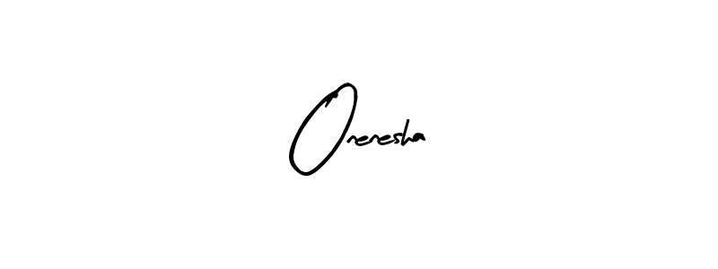The best way (Arty Signature) to make a short signature is to pick only two or three words in your name. The name Onenesha include a total of six letters. For converting this name. Onenesha signature style 8 images and pictures png