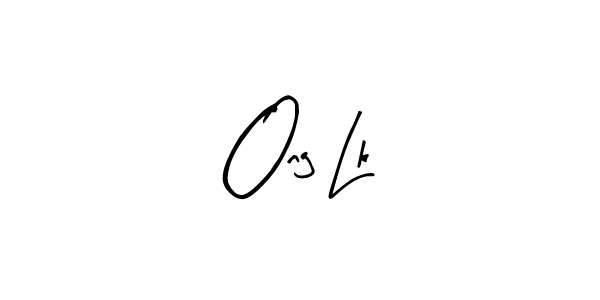 How to make Ong Lk name signature. Use Arty Signature style for creating short signs online. This is the latest handwritten sign. Ong Lk signature style 8 images and pictures png