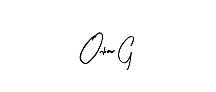 Create a beautiful signature design for name Onkar G. With this signature (Arty Signature) fonts, you can make a handwritten signature for free. Onkar G signature style 8 images and pictures png