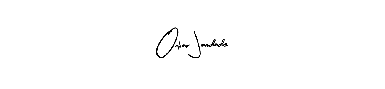 Similarly Arty Signature is the best handwritten signature design. Signature creator online .You can use it as an online autograph creator for name Onkar Jamdade. Onkar Jamdade signature style 8 images and pictures png
