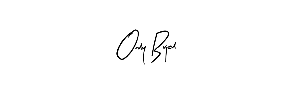 Arty Signature is a professional signature style that is perfect for those who want to add a touch of class to their signature. It is also a great choice for those who want to make their signature more unique. Get Only Bujel name to fancy signature for free. Only Bujel signature style 8 images and pictures png
