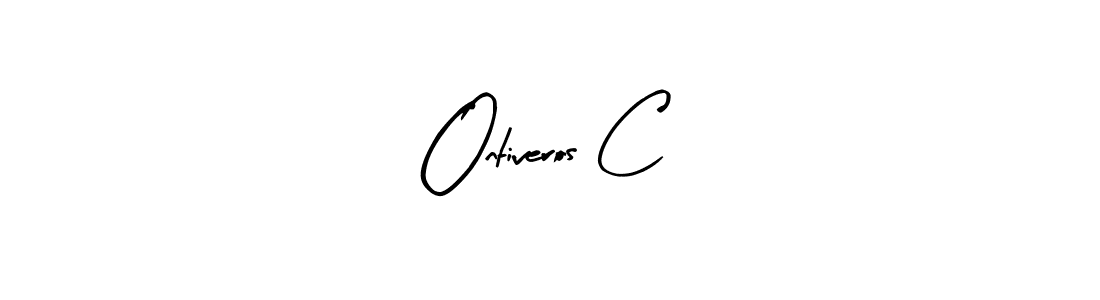 Ontiveros C stylish signature style. Best Handwritten Sign (Arty Signature) for my name. Handwritten Signature Collection Ideas for my name Ontiveros C. Ontiveros C signature style 8 images and pictures png